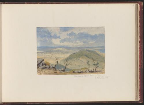 View from the top of the Warrions, Corangamoorah, Sat. 7th June, 1868 [picture] / S.L