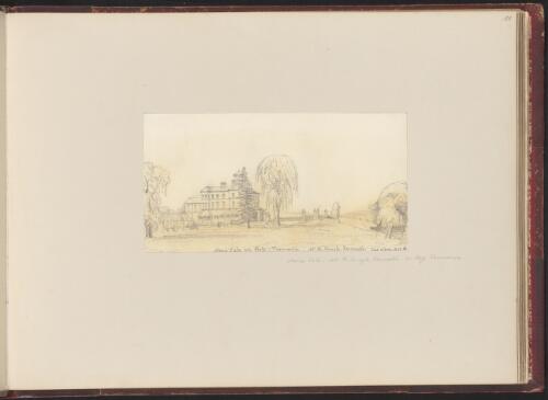 Mona Vale, property of Mr. Robert Quayle Kermode's, nr. Ross, Tasmania, Tues. 16 June 1868 [picture] / S.L