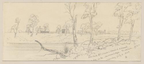 Benduck, Mr. Charles & Edmund Severne's nr. Hay on the Murrumbidgee, Riverina, N.S.W., Monday July 6, 1868 [picture] / S.L