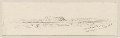 Mount Shank [i.e. Schank] from Mt. Gambier, Tues. 21 Ap. 1868 [picture] / S.L