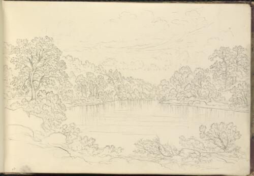 [Landscape with river and trees; Woodland landscape] [picture] / [John Glover]