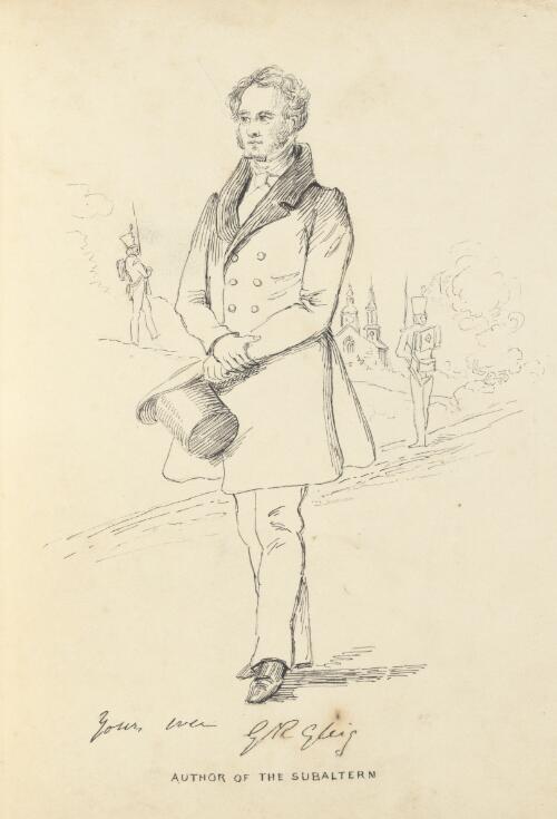 Portrait of G.R. Gleig, author of The subaltern [picture] / [William Romaine Govett]
