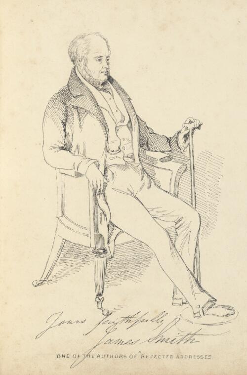 Portrait of James Smith, one of the authors of Rejected addresses [picture] / [William Romaine Govett]