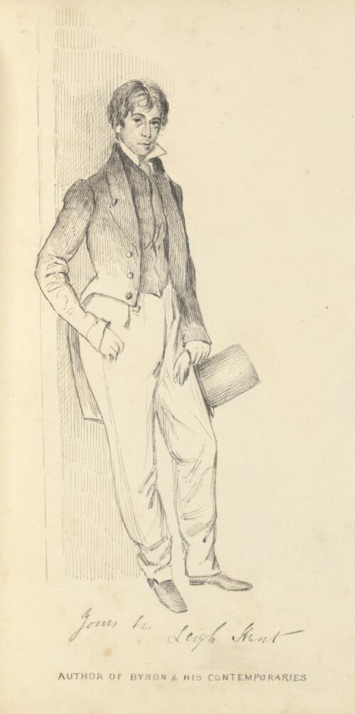Portrait of Leigh Hunt, author of Byron and his contemporaries [picture] / [William Romaine Govett]