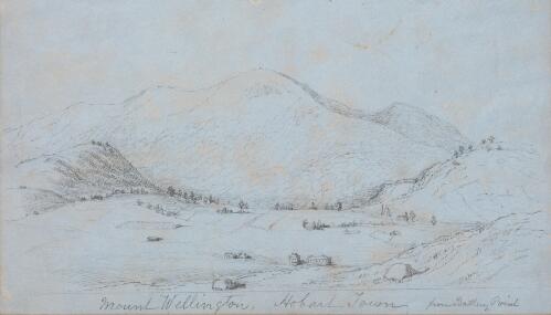 Mount Wellington, Hobart Town, from Battery Point [picture] / Frederick Mackie