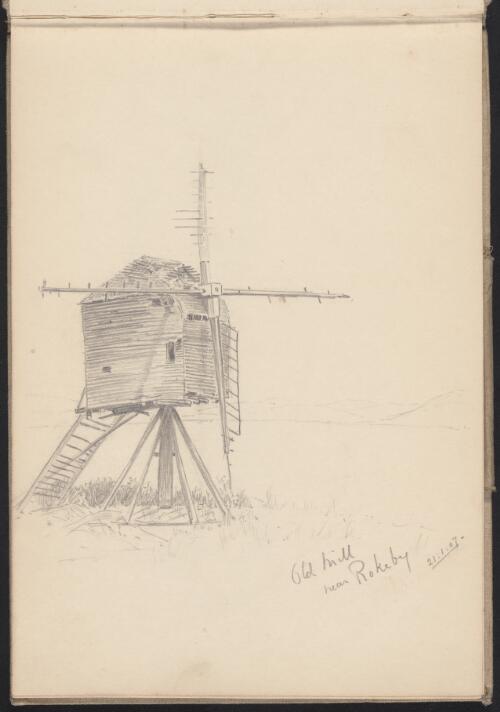 Old mill near Rokeby, Tasmania, 21 January 1907 [picture] / K.L. Farran