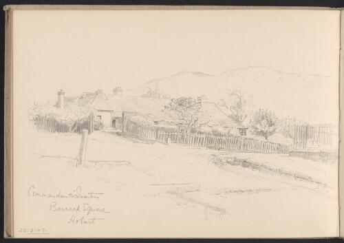 Commandant's Quarters, Barrack Square, Hobart, Tasmania, 22 March 1907 [picture] / K.L. Farran