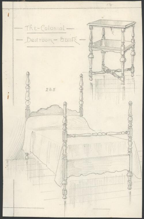 Design for the colonial bedroom suite [picture] / Ruth Lane-Poole