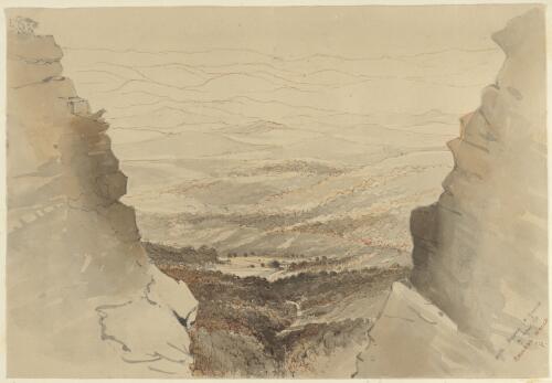 View of Bowenfels from the summit of Hassans Walls, Bathurst Road [picture] / G.P.S