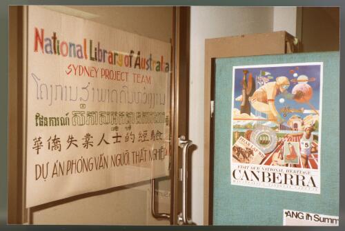 [Interior of Fairfield office of Cultural Context of Unemployment Project, Sydney Team - Indochinese Refugees] [picture]