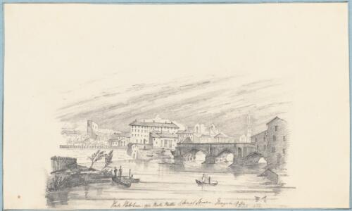 Ponte Palatino over the Tiber River, Italy, 1834 [picture] / S. Apthorpe