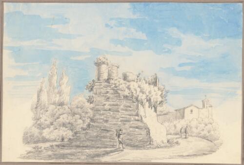 The Tomb of Horatii and Curiatii, Albano, Italy, 1834 [picture] / S. Apthorpe