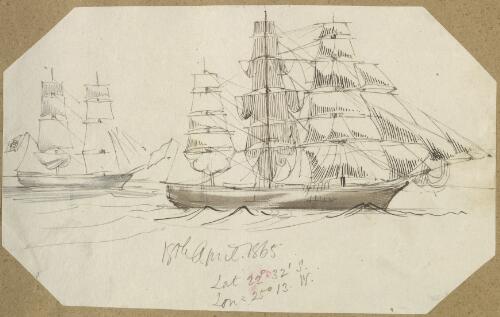 [Two sailing ships] [picture] / [George Gordon McCrae]
