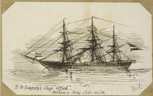 H.N. Majesty's ship Atjeh, Hobsons Bay [picture] / G.G. McC