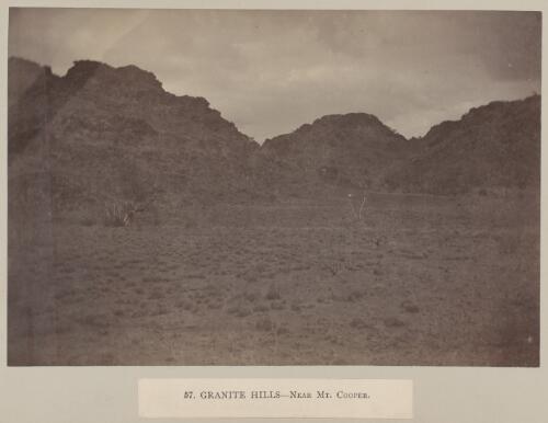 Granite hills, near Mount Cooper, Elder Scientific Exploration Expedition, Western Australia, approximately 1891 [picture] / Frederick Elliott