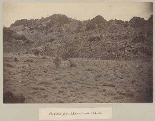 Fort Mueller, Cavanagh Ranges, Elder Scientific Exploration Expedition, Western Australia, approximately 1891 [picture] / Frederick Elliott