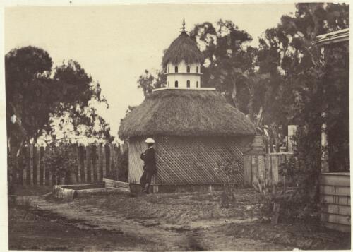 Gazebo with a dovecote on top, Victoria, ca. 1866 [picture] / J. Chester Jervis