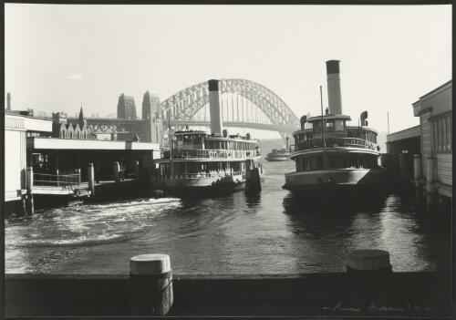 Circular Quay with ferries,1937 [picture] / Max Dupain