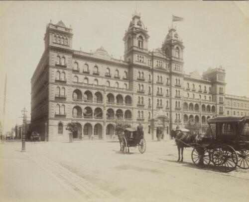 Grand Hotel, Melbourne, 1892 [picture] / Fred Hardie