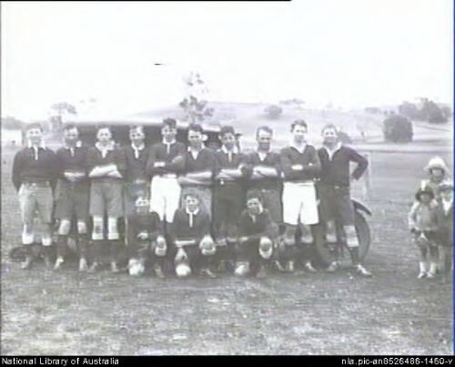 Mandurama Baby Reds rugby league team of 1925 and 1926, Mandurama, New South Wales [picture] / E.A. Lumme