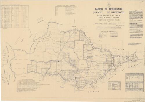 Parish of Mongogarie, County of Richmond [cartographic material] : Land District of Casino, Tomki & Kyogle Shires, Eastern Division N.S.W. / compiled, drawn and printed at the Department of Lands, Sydney N.S.W
