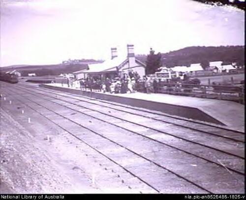 Lyndhurst Railway Station, Lyndhurst, New South Wales, c1905 [picture] / E.A. Lumme