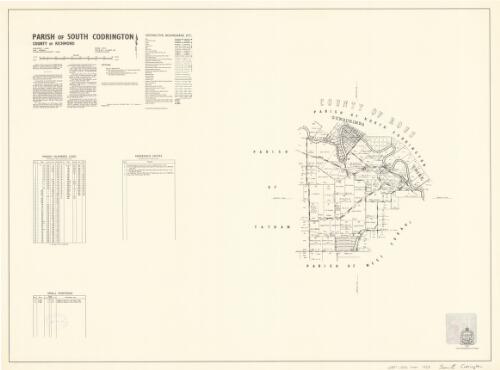 Parish of South Codrington, County of Richmond [cartographic material] / printed & published by Dept. of Lands Sydney