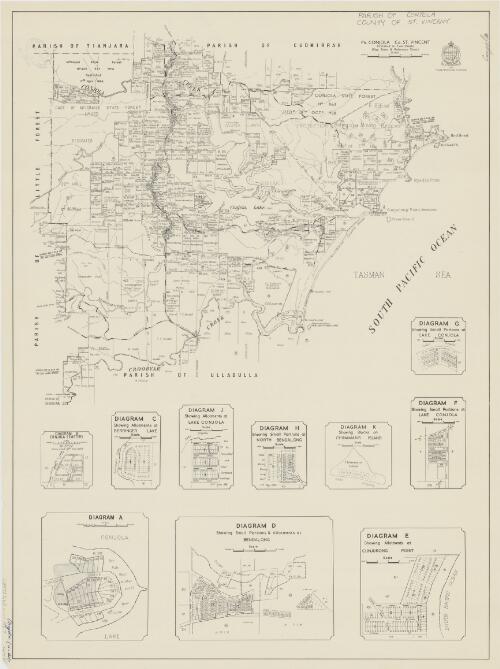 Parish of Conjola, County of St. Vincent [cartographic material] / printed & published by Dept. of Lands Sydney