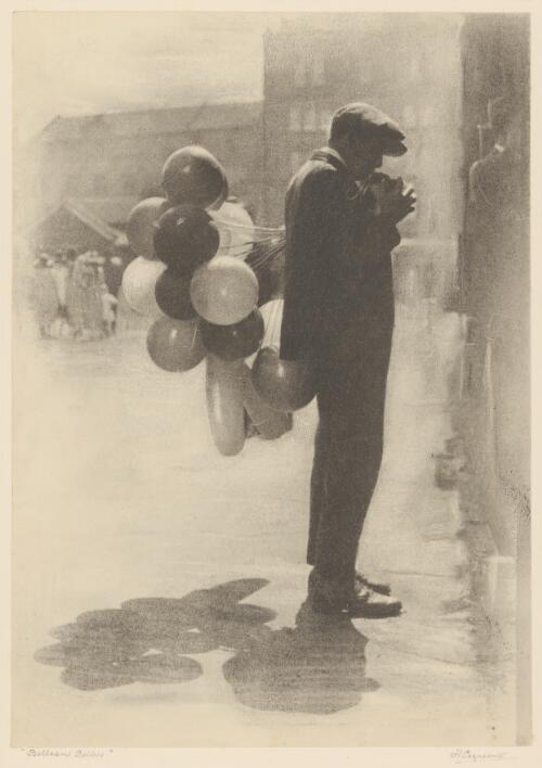 Balloon seller, Sydney [picture] / H. Cazneaux