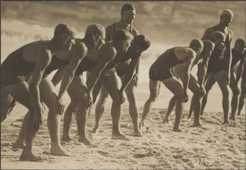 Surf race start, Bondi, New South Wales, 1929 / Harold Cazneaux