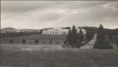 Parliament house, Canberra, 1927 / H. Cazneaux