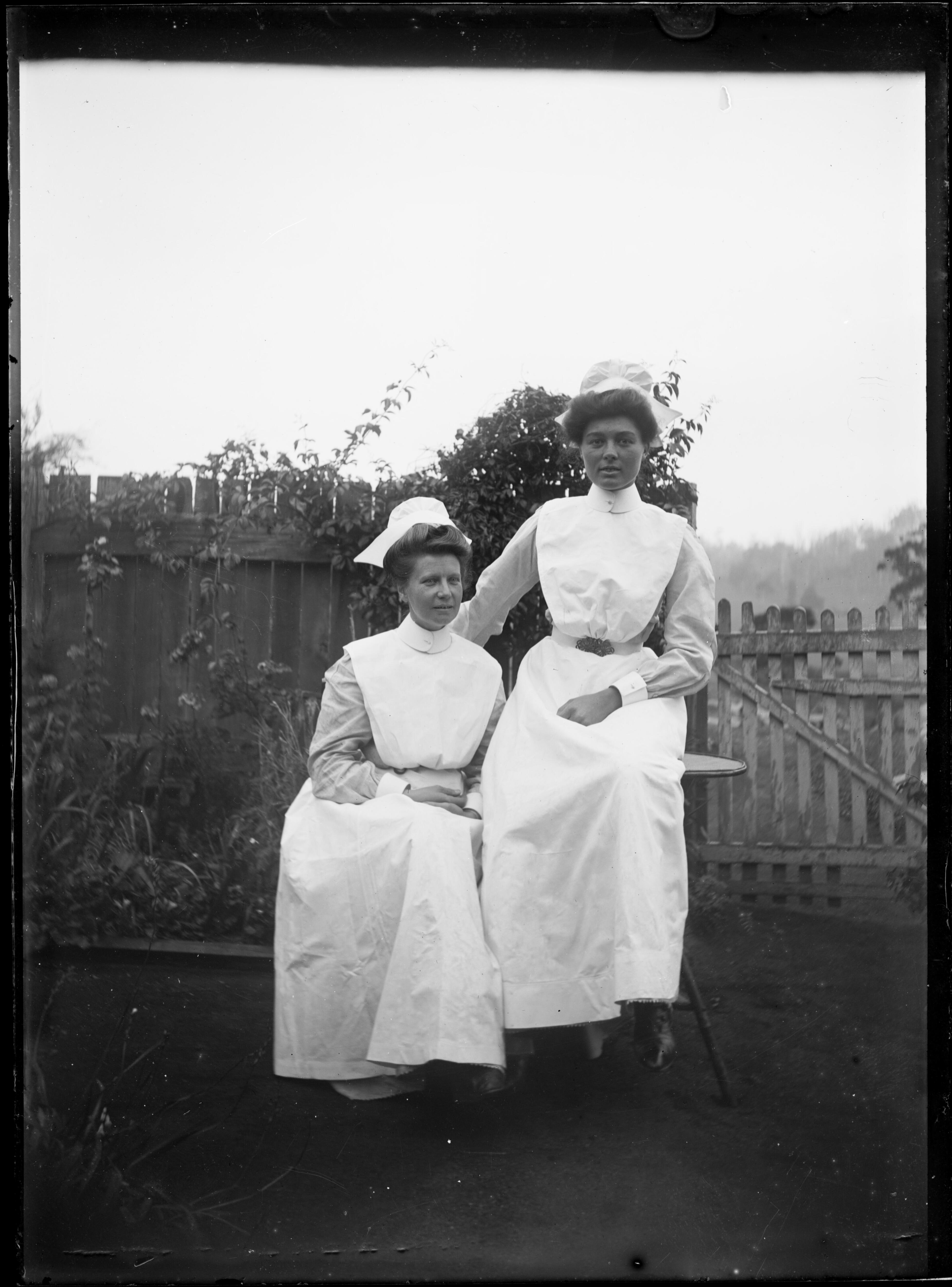 [Sister Robinson And Pearl Corkhill In Nursing Uniforms] [picture]