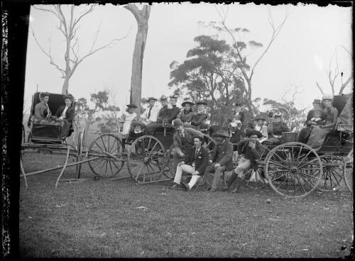 [Members and friends of the Corkhill family at a picnic at Sherringham] [picture] / [William Henry Corkhill]