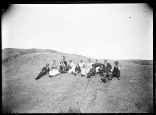 [Residents and staff of Montague Island] [picture] / [William Henry Corkhill]