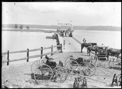 [Opening of Wallaga Lake bridge, believed to have been done by Elizabeth Thendall Bate, 19th? April 1894] [picture] / [William Henry Corkhill]