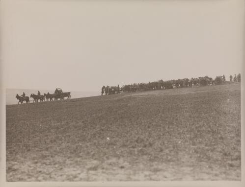 An artillery line being set up by Australian soliders / R. C. Strangman