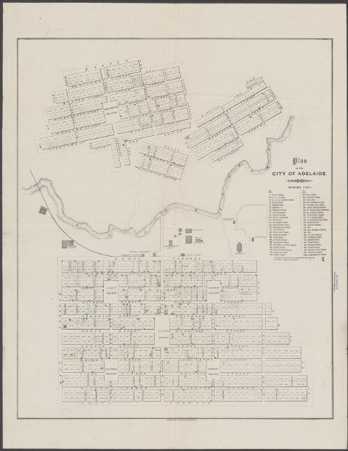 Plan of the city of Adelaide [cartographic material]