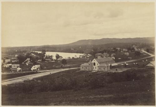 View from Wickham Terrace towards Brisbane Grammar School, 1873 [picture] / J. Deazeley