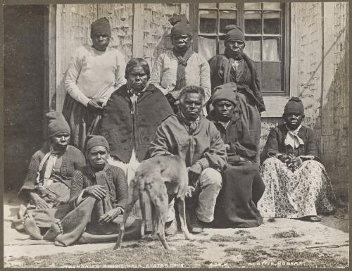 Tasmanian Aborigines, Oyster Cove [picture] / J.W. Beattie