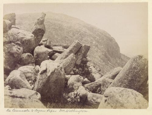 The Pinnacle & Organ Pipes, Mt. [i.e. Mount] Wellington, [Hobart] [picture] / by Anson Bros