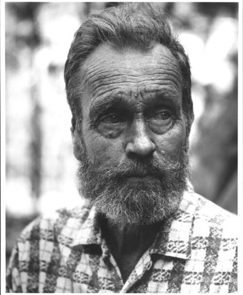 Portrait of Ian Fairweather at Bribie Island, Queensland, January 1966 [picture] / Geoff Hawkshaw