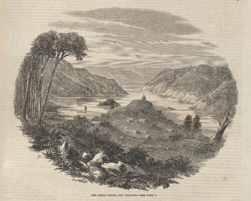 The Mokau River, New Zealand, 1862 [picture] / S.C