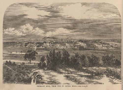 Emerald Hill, from the St. Kilda Road, 1863 [picture] / A.C