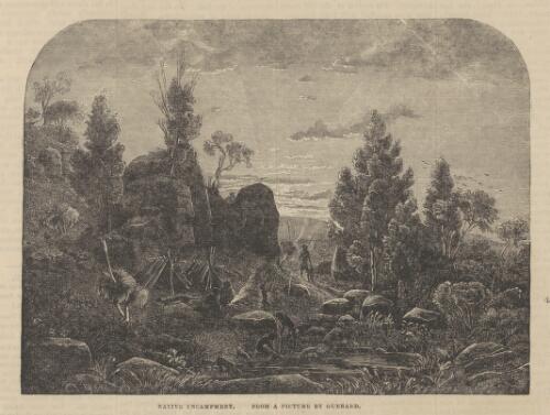 Native encampment, 1863 [picture]