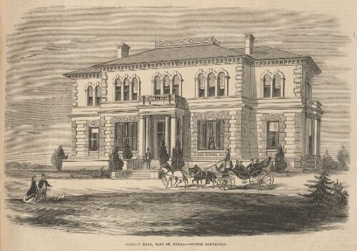 Oakley Hall, East St. Kilda - north elevation, 1863 [picture] / S.C