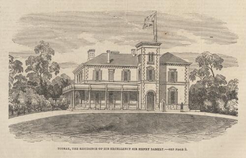 Toorak, the residence of His Excellency Sir Henry Barkly, 1862 [picture] / F.G