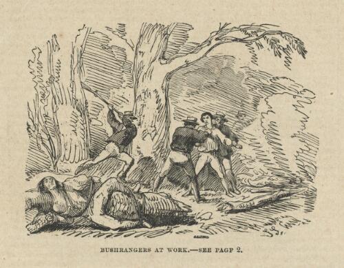 Bushrangers at work, 1862 [picture]