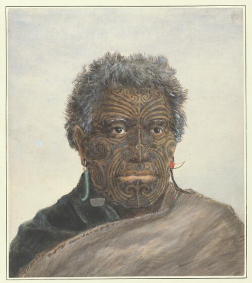 Te Kuha of Tauranga, New Zealand, 1864 [picture] / H.G. Robley