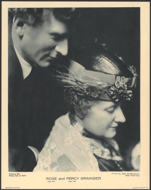 Rose and Percy Grainger, first half of 1919, aged 57 and 36 respectively [picture]