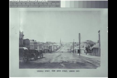 Londsdale Street, from Queen Street, looking east, Melbourne, Victoria, ca. 1880 [picture]